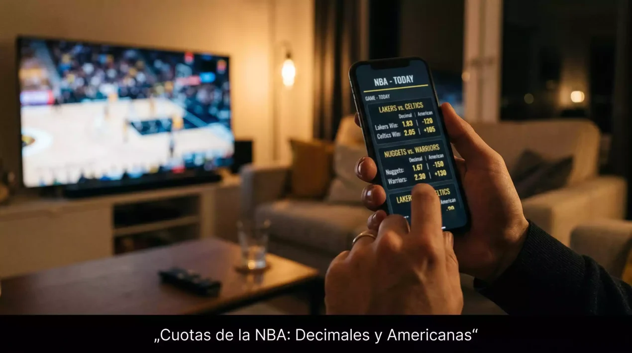 Cómo leer cuotas NBA en España: formato decimal y americano